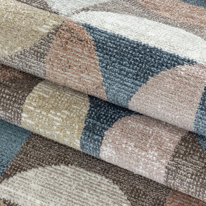 Royal Sablier tapis poils ras rectangle 140x200cm brun