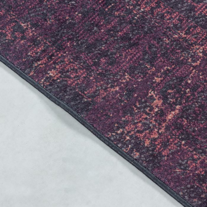 Fiesta Arty antidérapant tapis tissé à plat rectangle 140x200cm rouge