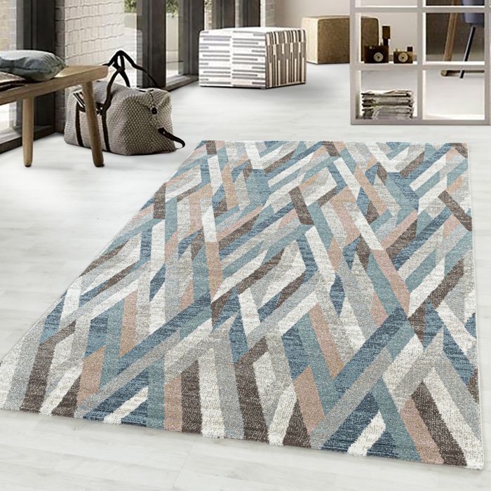 Royal Varied tapis poils ras rectangle 80x150cm multicolore