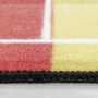 Play Terrain de football Allemagne antidérapant tapis de jeu chambre d'enfant poils court bouclé rectangle 160x230cm rouge