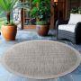 Giza tapis d'extérieur rond Ø 160cm gris