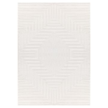 Sahara Veyra tapis poils ras rectangle 120x170cm crème