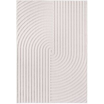 Doha Veyon tapis poils ras rectangle 280x370cm crème