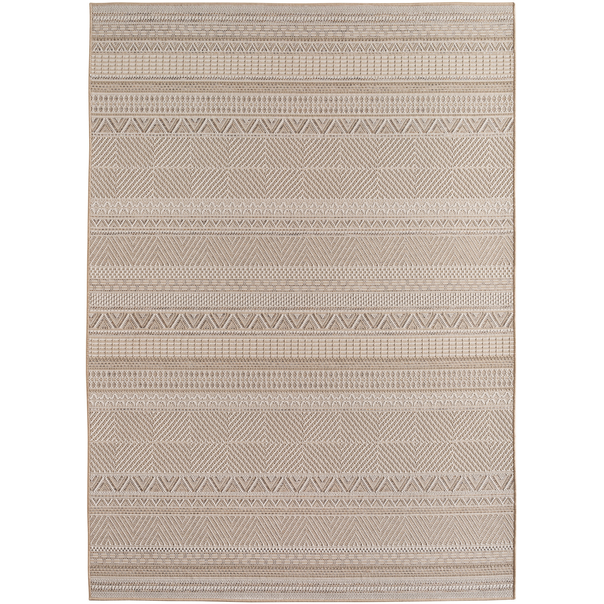 Desert Wav tapis d'extérieur tissage plat rectangle 200x290cm beige