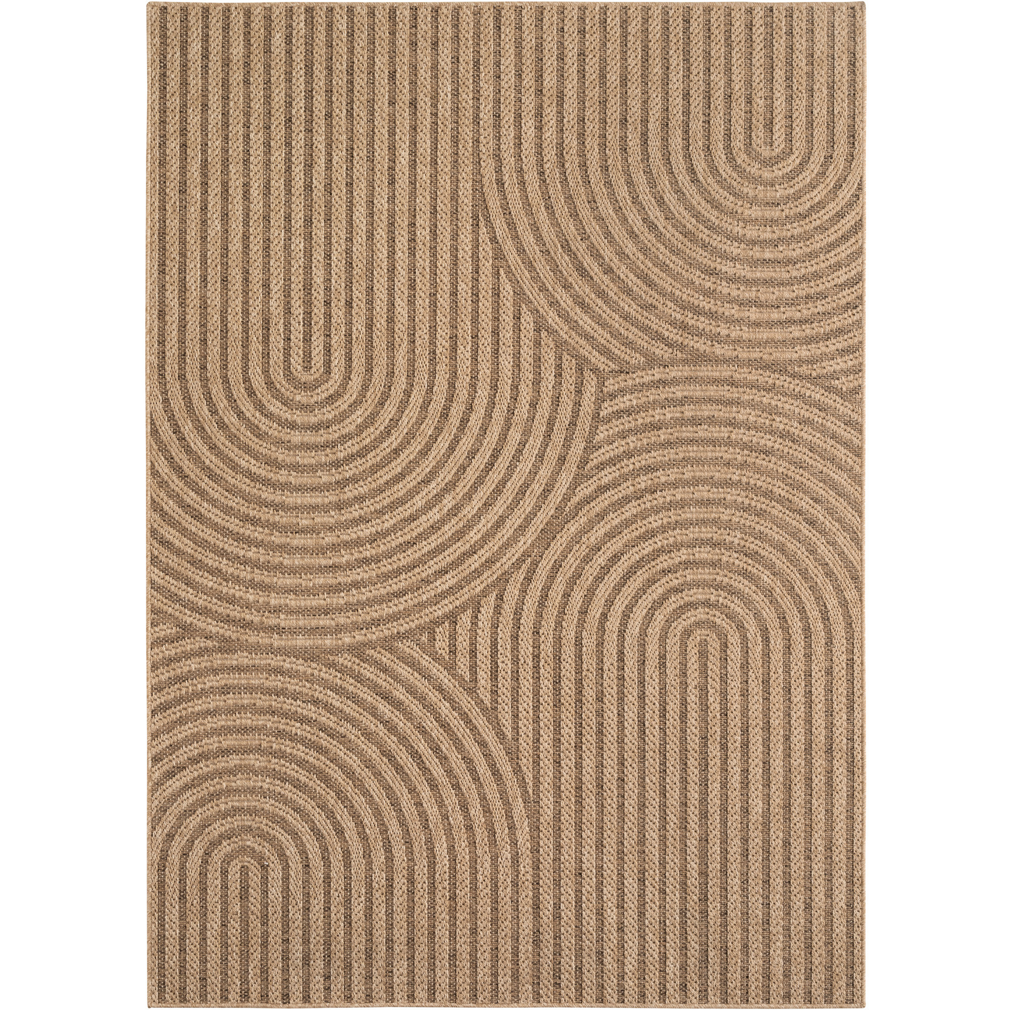 Timber Uno tapis d'extérieur tissage plat coureur 80x150cm beige
