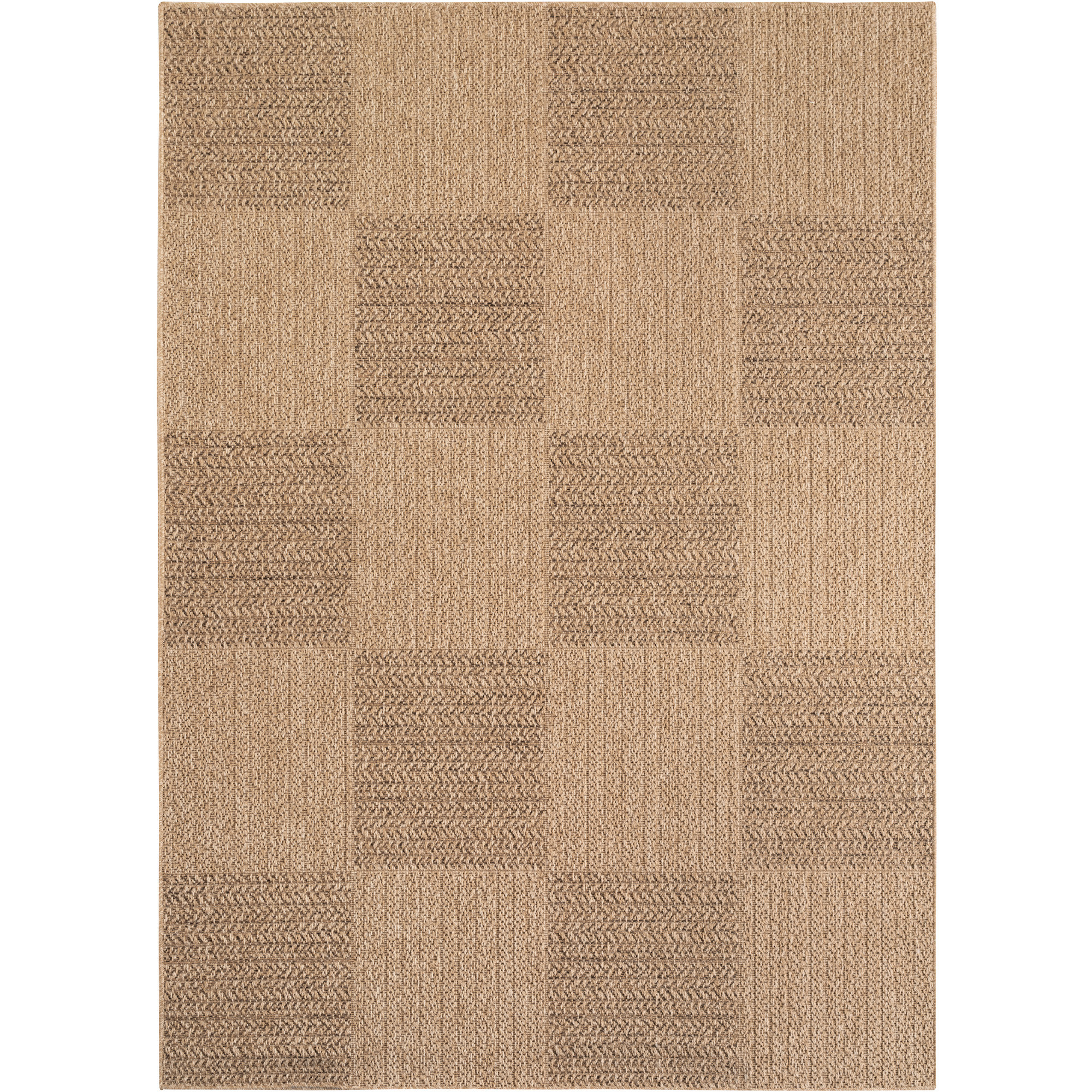 Timber Beo tapis d'extérieur tissage plat coureur 80x150cm beige