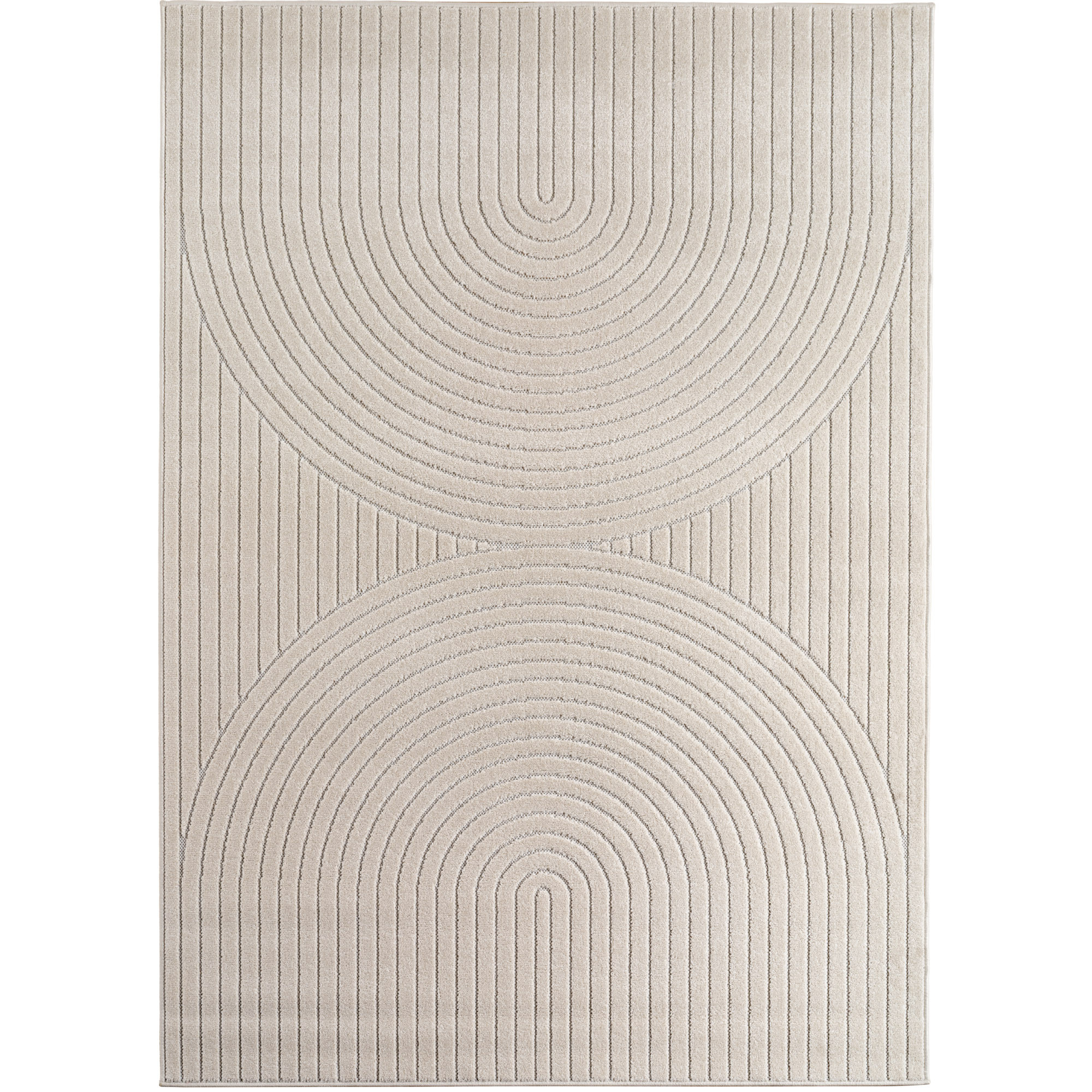 Nova Uro tapis poils ras coureur 80x250cm crème