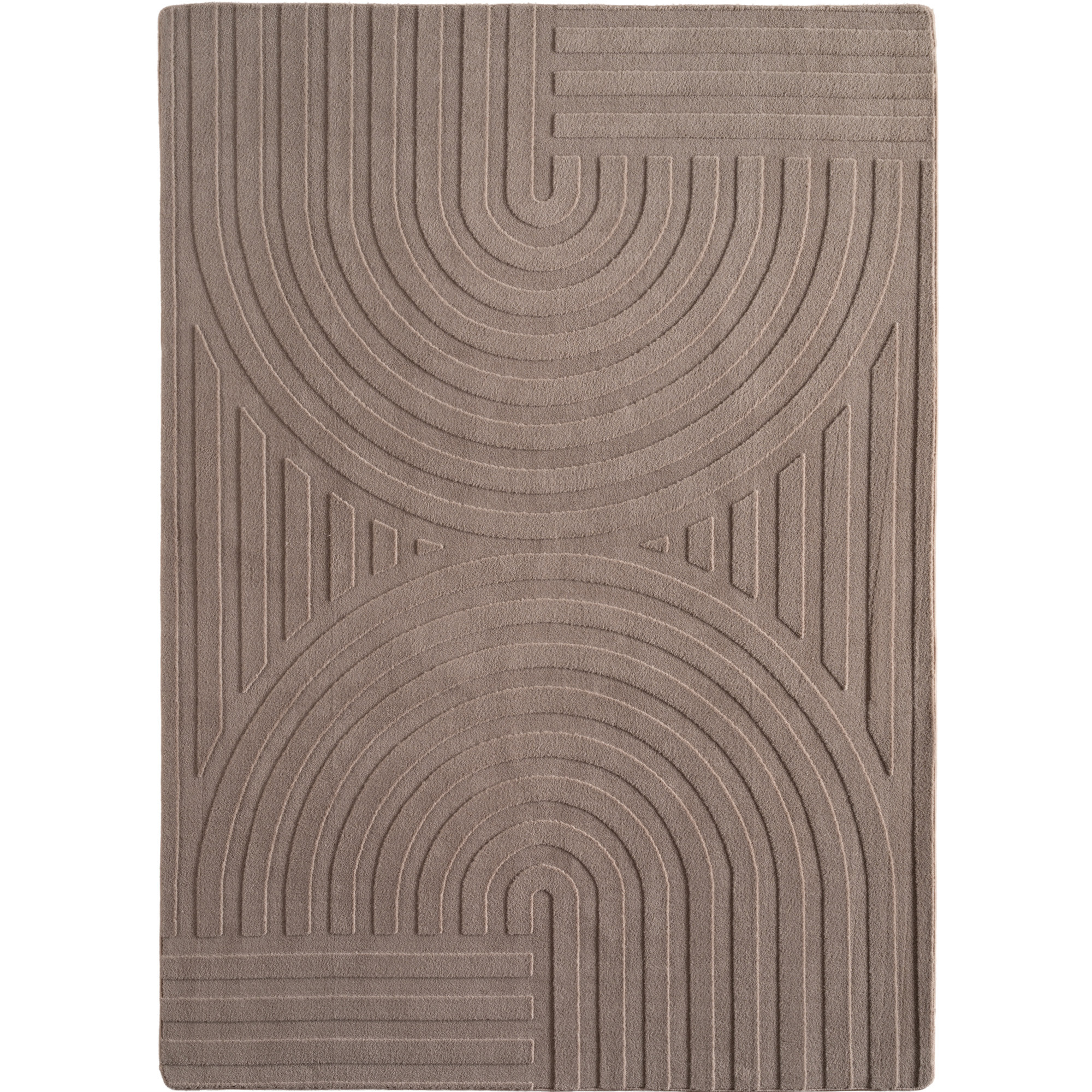 Pompei Uda tapis poils ras coureur 80x250cm beige