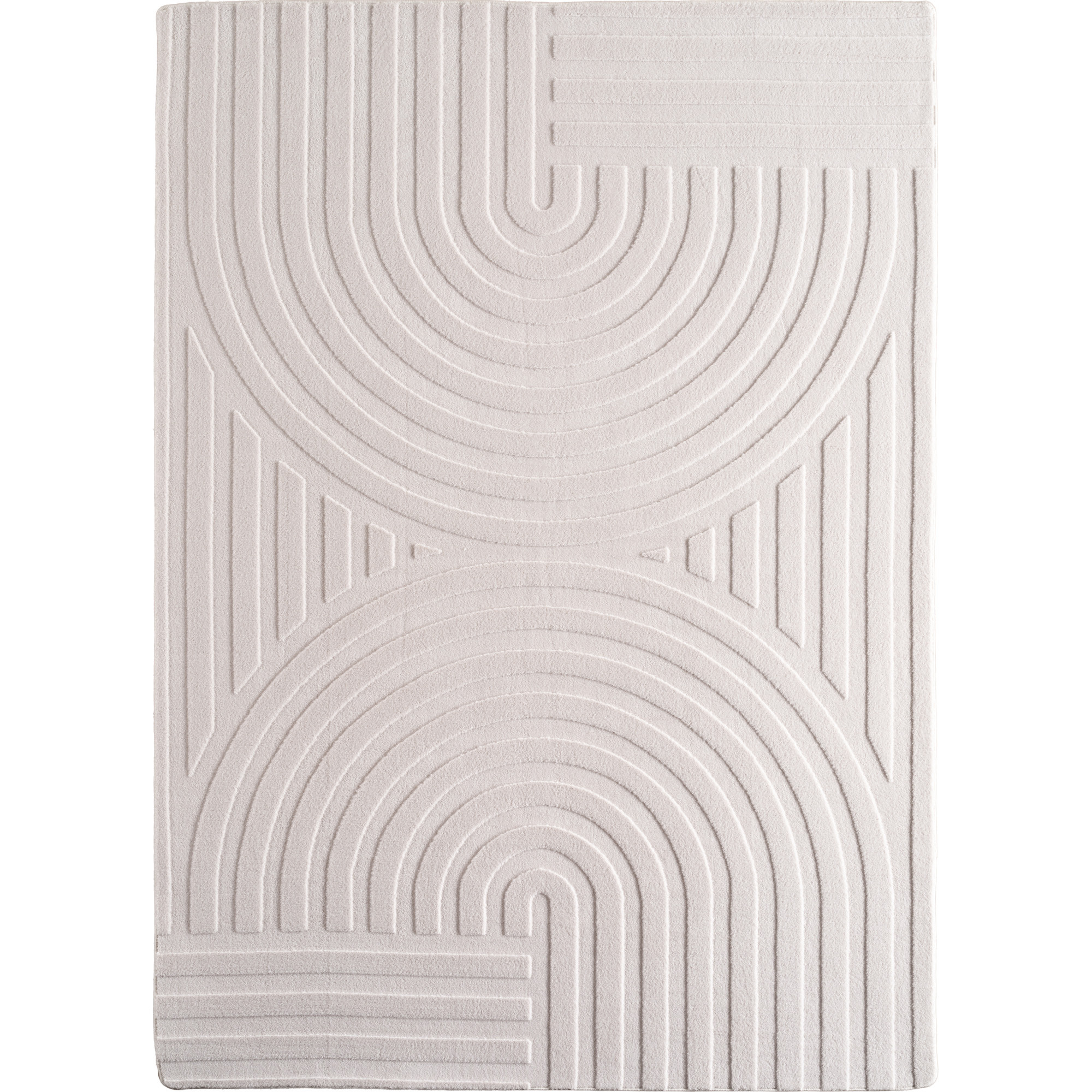 Pompei Uda tapis poils ras coureur 80x250cm crème