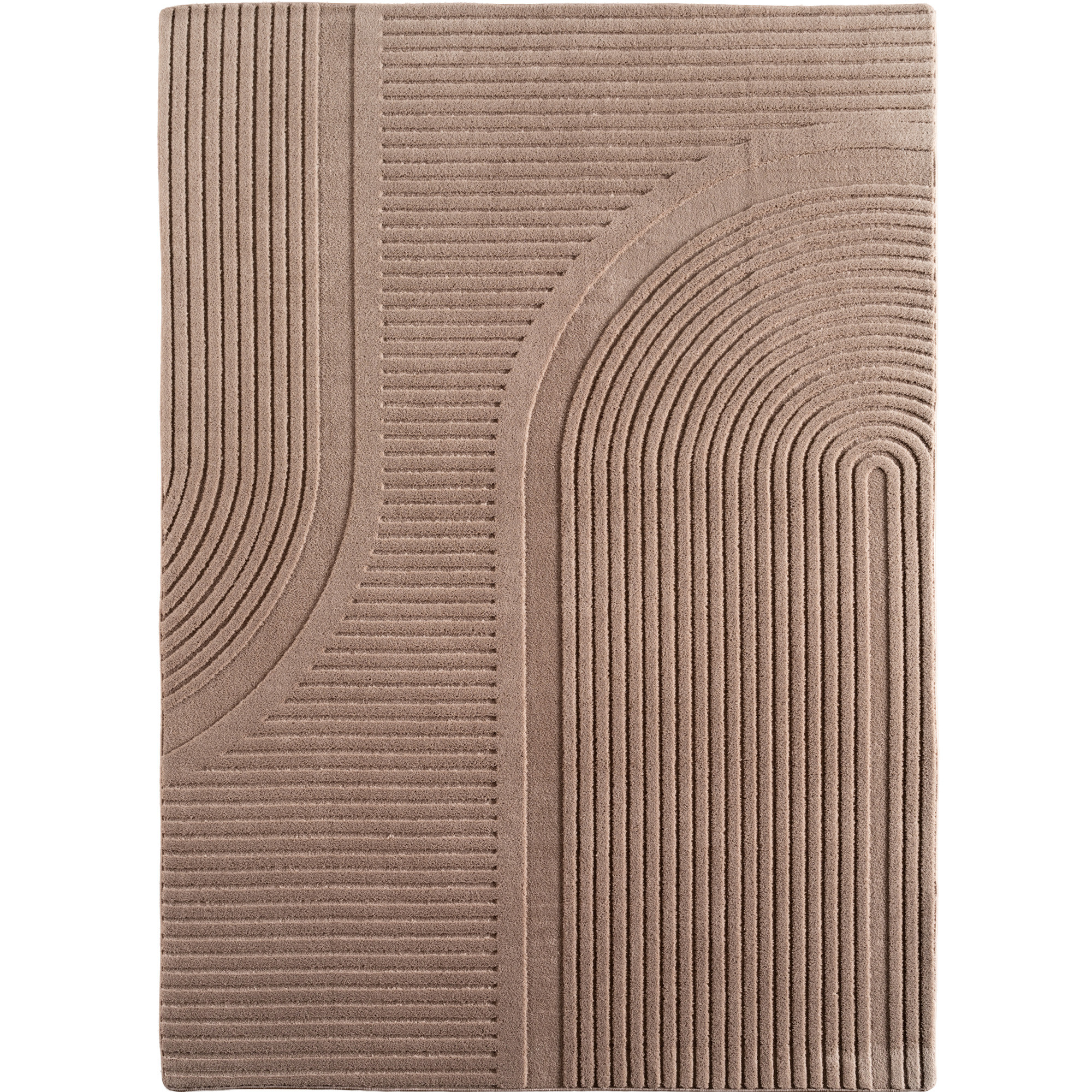 Pompei Ola tapis poils ras coureur 80x250cm beige