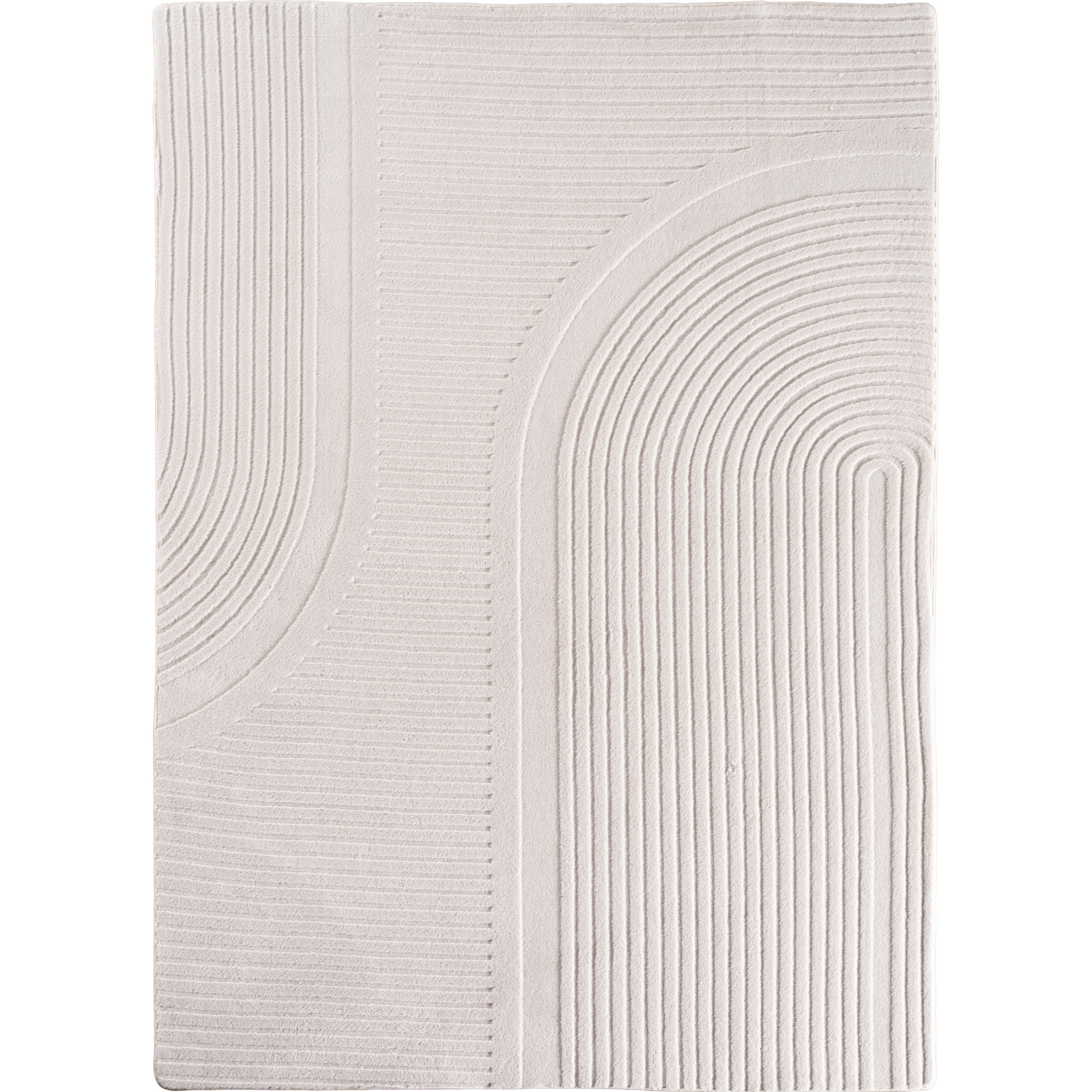 Pompei Ola tapis poils ras coureur 80x150cm crème