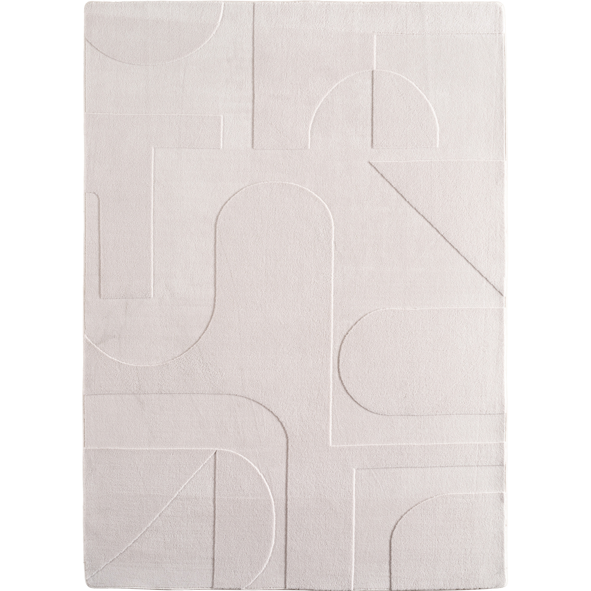Pompei Yum tapis poils ras coureur 80x150cm crème