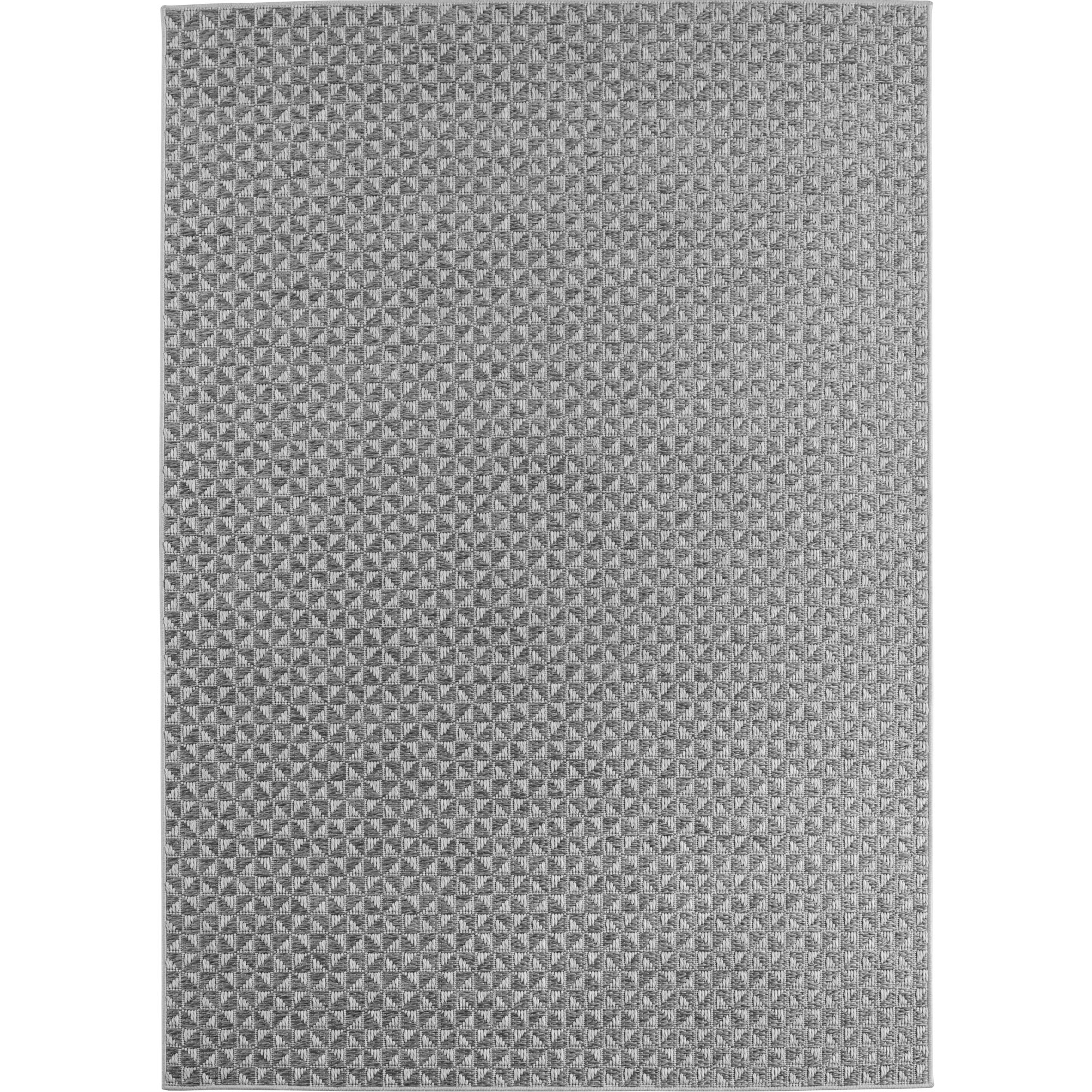 Ibiza Nok tapis d'extérieur tissage plat rectangle 160x230cm gris