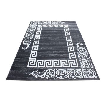 Miami Henna tapis poils ras rectangle 120x170cm gris