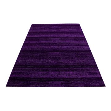 Plus tapis poils ras rectangle 80x150cm lilas
