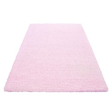 Life Shaggy tapis poils longs coureur 100x200cm roses