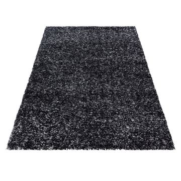 Enjoy Shaggy tapis poils longs rectangle 60x110cm anthracite