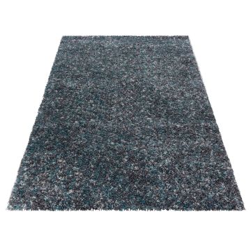 Enjoy Shaggy tapis poils longs rectangle 120x170cm bleu