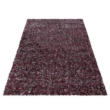 Enjoy Shaggy tapis poils longs rectangle 140x200cm rouge