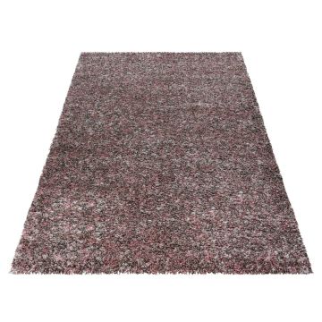 Enjoy Shaggy tapis poils longs rectangle 120x170cm rose