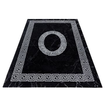 Plus Laby tapis poils ras rectangle 160x230cm noir