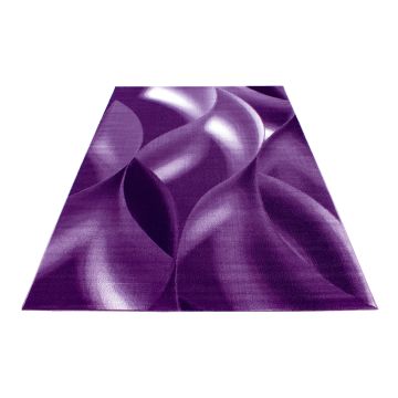 Plus Scala tapis poils ras rectangle 200x290cm lilas