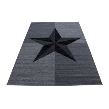 Plus Étoile tapis poils ras rectangle 80x150cm gris