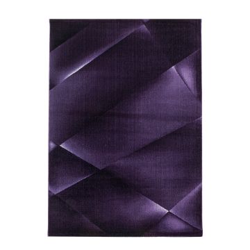 Costa Bary tapis poils ras rectangle 120x170cm lilas