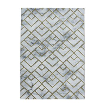 Naxos Parallel W tapis poils ras rectangle 140x200cm or