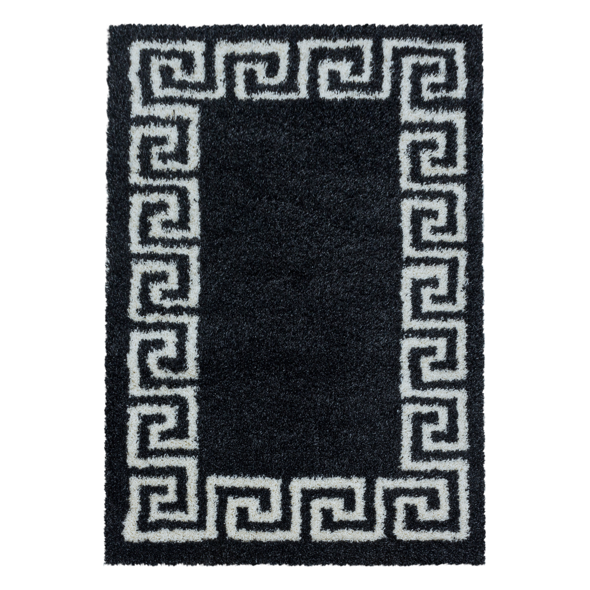 Hera Shaggy tapis poils longs rectangle 60x110cm anthracite