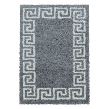 Hera Shaggy tapis poils longs rectangle 280x370cm gris