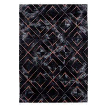 Naxos Rhamnous B tapis poils ras rectangle 140x200cm bronze