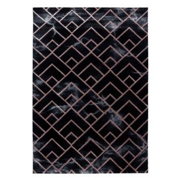 Naxos Parallel B tapis poils ras rectangle 140x200cm bronze