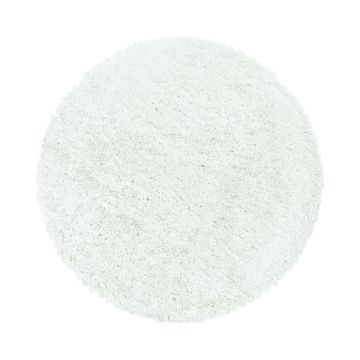 Fluffy Shaggy tapis poils longs rond Ø 160cm blanc