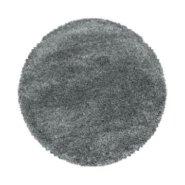 Fluffy Shaggy tapis poils longs rond Ø 160cm gris clair