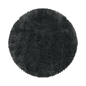 Fluffy Shaggy tapis poils longs rond Ø 160cm gris