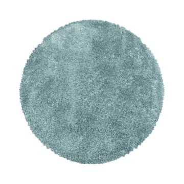 Fluffy Shaggy tapis poils longs rond Ø 160cm bleu