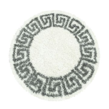 Hera Shaggy tapis poils longs rond Ø 160cm crème