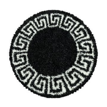 Hera Shaggy tapis poils longs rond Ø 160cm anthracite