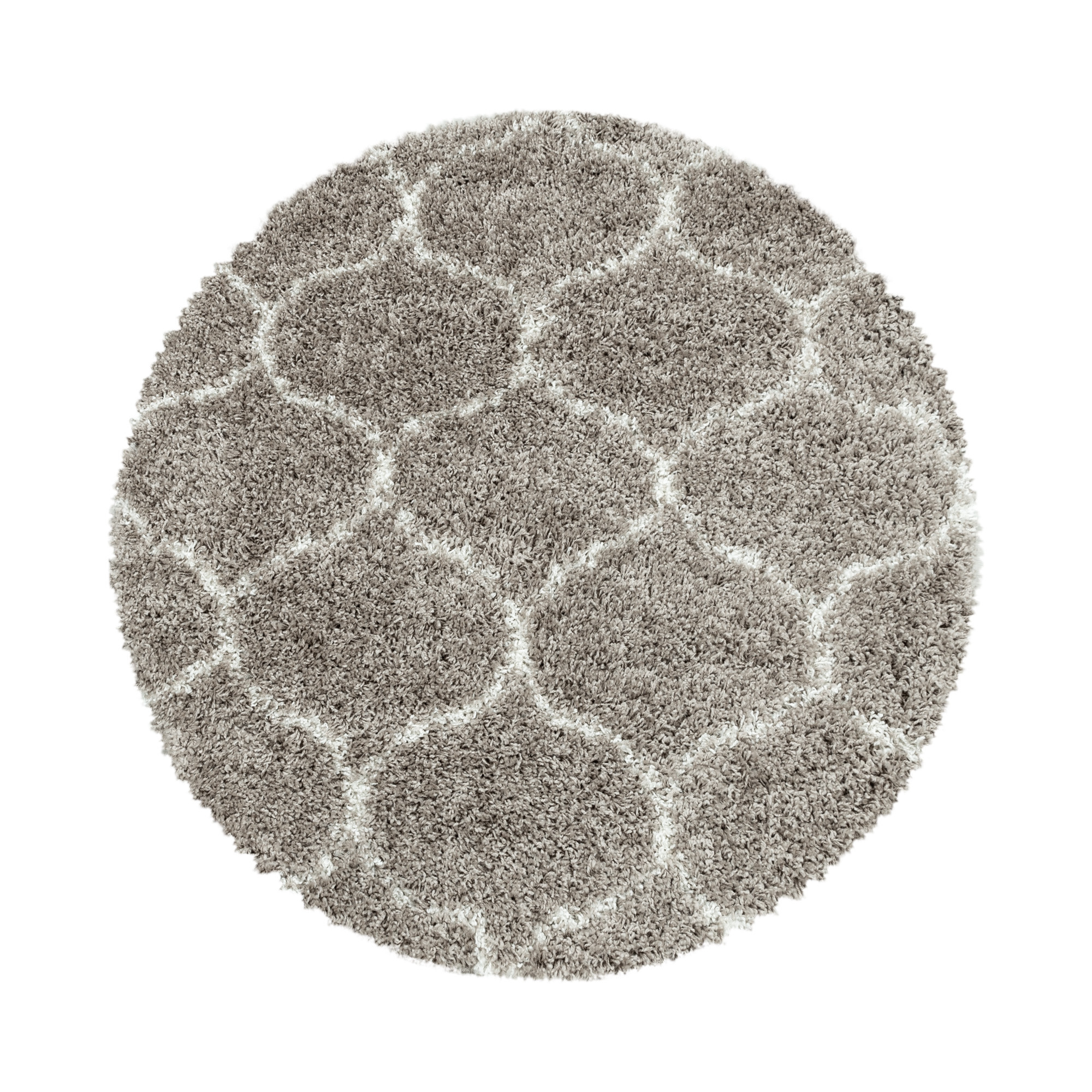 Salsa Shaggy tapis poils longs rond Ø 80cm beige