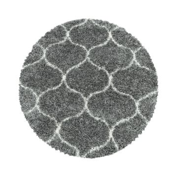 Salsa Shaggy tapis poils longs rond Ø 160cm gris