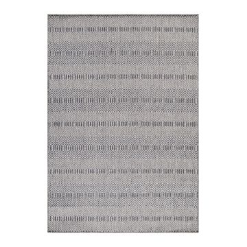 Aruba Frequen tapis extérieur/intérieur tissé à plat rectangle 60x100cm gris
