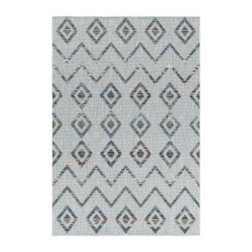 Bahama Wavy tapis extérieur/intérieur poils longs/ras rectangle 200x290cm multicolore