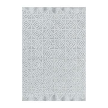 Bahama Merkez tapis extérieur/intérieur poils longs/ras rectangle 140x200cm gris