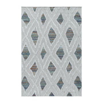 Bahama Zand tapis extérieur/intérieur poils longs/ras rectangle 120x170cm multicolore