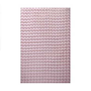 Ambiance 3D tapis duveteux poils longs coureur 80x250cm rose
