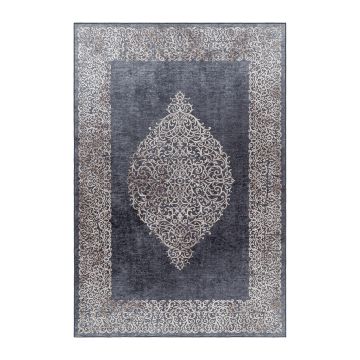 Fiesta Nouristan antidérapant tapis tissé à plat rectangle 160x230cm noir
