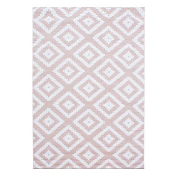 Plus Rhombus tapis poils ras rectangle 240x340cm roses