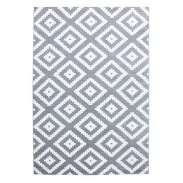 Plus Rhombus tapis poils ras rectangle 280x370cm gris