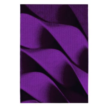 Parma Soft tapis poils ras rectangle 240x340cm lilas